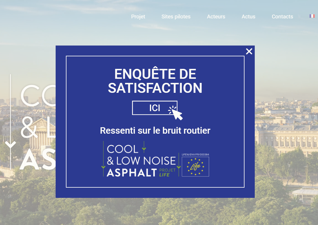 Lire la suite à propos de l’article Enquête de satisfaction : le questionnaire sur le bruit routier