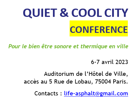 Lire la suite à propos de l’article QUIET & COOL CITY : conférence de clôture du projet LIFE
